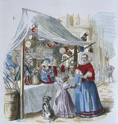 Vendeur de jouets au XVIe siècle, de 